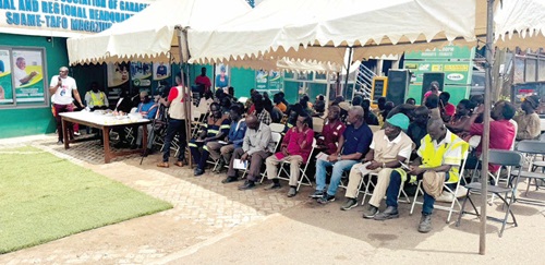 Some of the Suame Magazine artisans at the ECG sensitisation exercise Some of the Suame Magazine artisans at the ECG sensitisation exercise