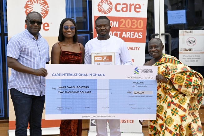 CARE Ghana honours James Owusu Boateng for 25 years of service