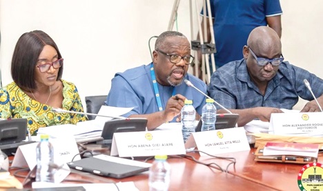  Samuel Atta-Mills chairing the Public Accounts Committee sitting, which has referred ECG to the Attorney-General  