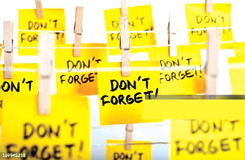 Thou shall never forget 