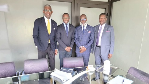 From left to right: Olasupo Shasore, SAN, ALP NG &amp; Co. (ALPi Nigeria), Dr Serge Effi, Effi &amp; Associés (ALPi Cote D’Ivoire), Gabby Otchere-Darko, Africa Legal Associates (ALPi Ghana), Uyi Giwa-Osagie, ALP NG &amp; Co. (ALPi Nigeria)
