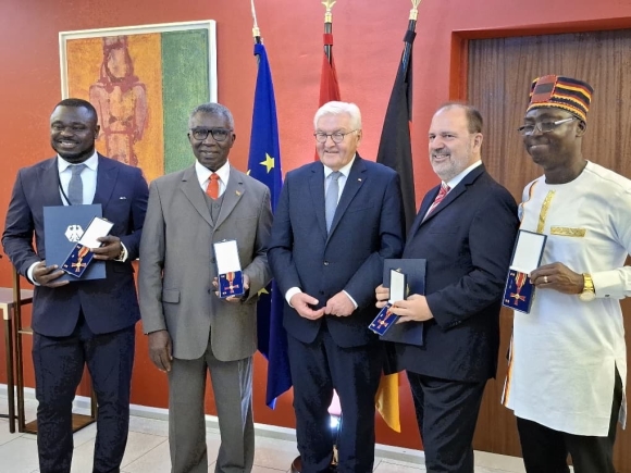 German President honours four individuals during state visit to Ghana