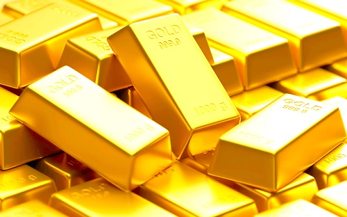 Some gold bars produced in Ghana