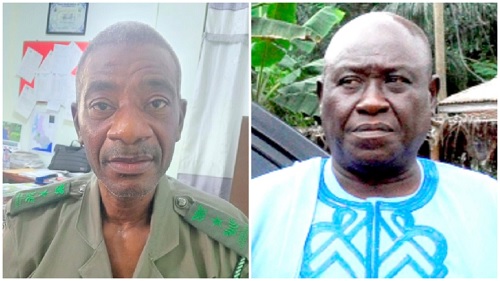 Bright Manso-Howard, the Volta Regional Manager of the  Forestry Commission, Prosper Francis Dusey,  Ho West DCE