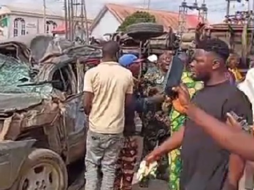 A scene from where the accident occurred.