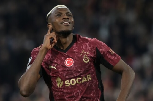 Osimhen scores sixth Champions League goal, tops scorers' chart as Galatasaray sink Ajax