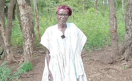 Abukari Wumbei Gun daa Naa, the Chief Priest of the shrine 
