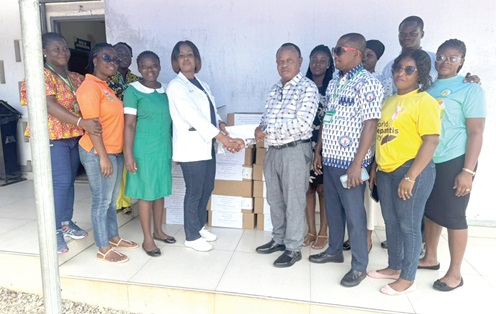 Lifeland Medical Centre donates intravenous fluids to Weija-Gbawe Municipal Hospital