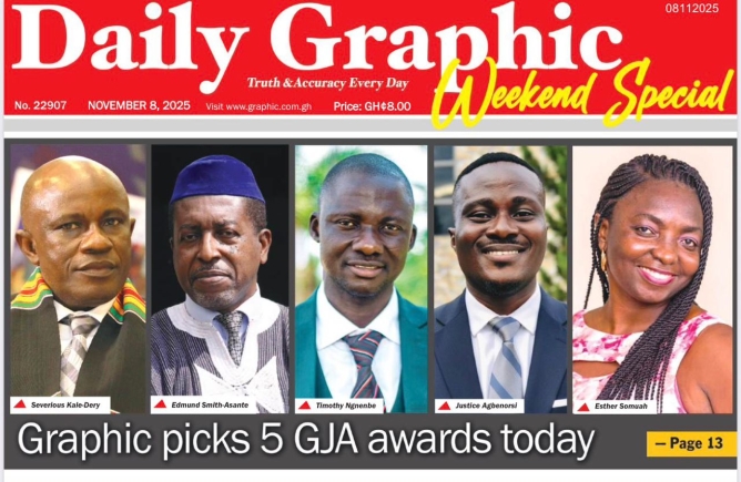 Graphic picks 5 GJA awards today