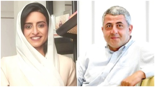 Shaikha Al Nowais, incoming UN Tourism Secretary-General, Zurab Pololikashvili, outgoing UN Tourism Secretary-General