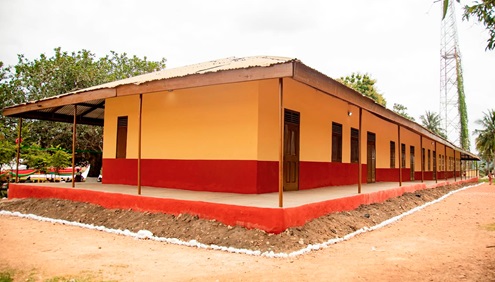 The renovated primary school block