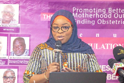 Shamima Muslim (left), Deputy Presidential Spokesperson, addressing the participants