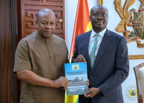 President Mahama receives report on August 6 helicopter crash