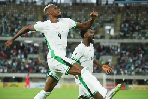Nigeria's Victor Osimhen will lead his teammates against Gabon tomorrow