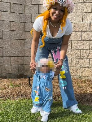 Mother and child in happier times