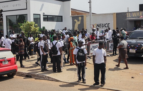 Some applicants at the venue