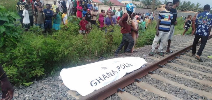 Tema-Mpakadan moving train crushes man to death 