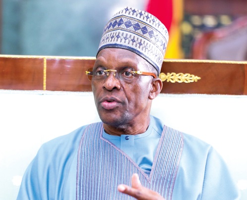 Alban Bagbin, Speaker of Parliament, addressing the participants