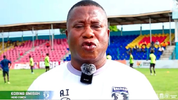Bechem United coach Amisah intensifies goal-scoring drills to revive team’s form