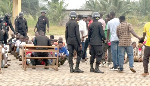 Over 400 persons were picked up in a joint police-military swoop