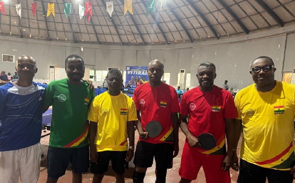 Ghana's veterans table tennis team dominates regional ournaments in Togo and Benin