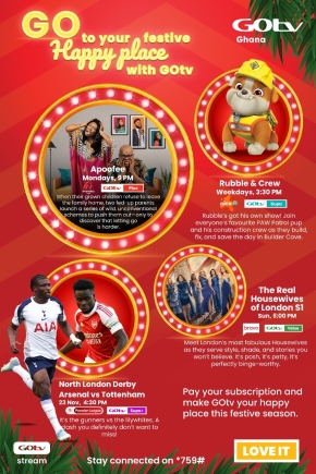 GOtv Ghana is your happy place this festive season 