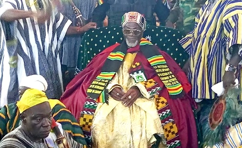 Ya-Na Dr (H.C) Abukari II, Overlord of Dagbon, after he was confered with the honorary doctorate degree 