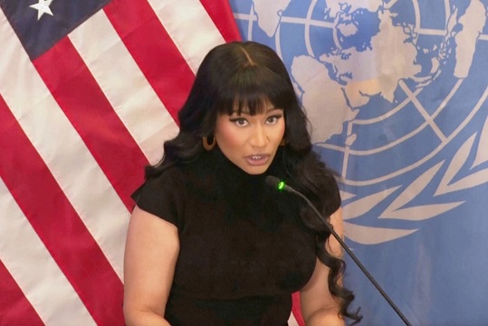 American rapper Nicki Minaj calls for protections for Christians in Nigeria at UN event
