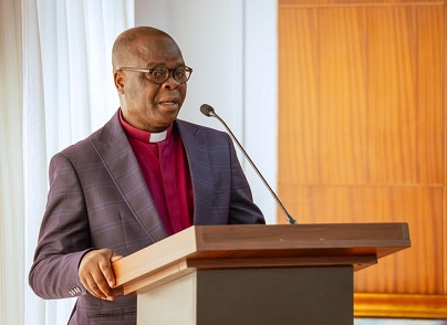 Rev. Enoch Thompson, Vice-Chairman of the Christian Council, speaking at the event