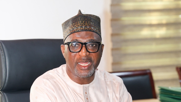Muntaka Mohammed-Mubarak,  Minister for the Interior, addressing participants in the media briefing. Picture: CALEB VANDERPUYE