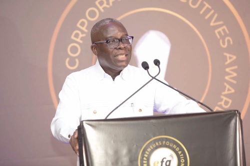 Prof. Kwaku Appiah-Adu delivering his address