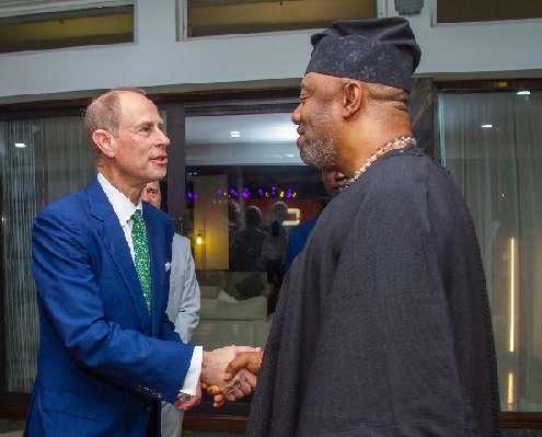 Ga Mantse joins Prince Edward in Accra to celebrate King Charles III’s 77th birthday