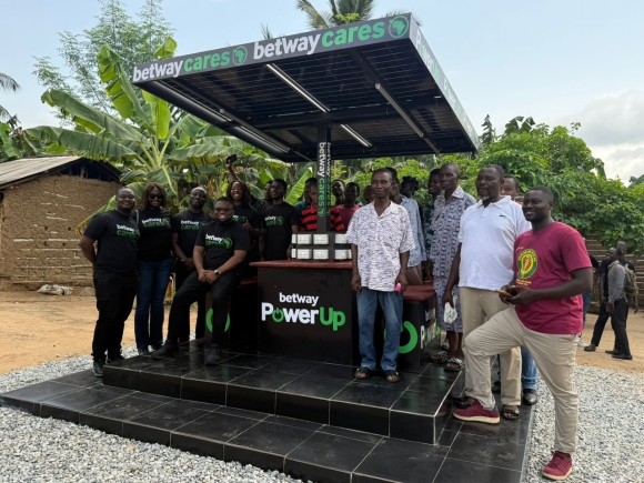 Betway installs solar “Power Up” hubs in Ayensuano to tackle rural energy gaps
