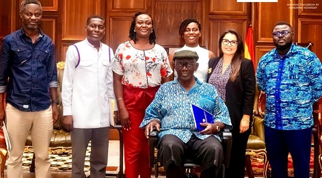 Representatives of the African Legacies Institute with former President John Agyekum Kufuor and senior members of the Kufuor Foundation