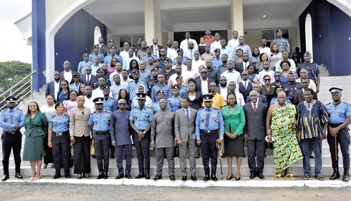 The training participants and some resource persons