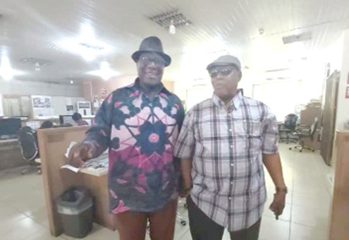Nii Adokwei Moffat (left) with Nana Kwasi Gyan Apenteng