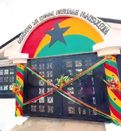 The welcoming entrance to the Mausoleum