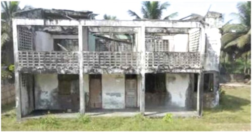 The current state of the villa, ‘Nkrumah’s Sanctuary  at Half Assini