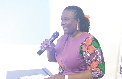 Monica Josiah, Head of Shipper Services and Trade Facilitation, Ghana Shippers Authority, speaking at the event