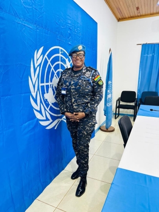 Ghanaian Policewoman honoured for outstanding service in UN Peacekeeping Mission