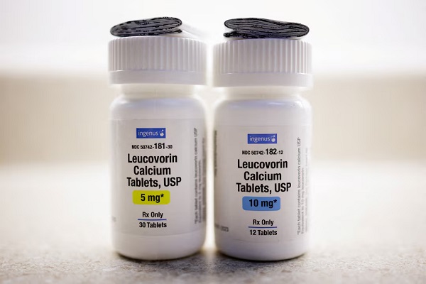 An illustration photo shows Leucovorin in Schwenksville, Pennsylvania, U.S. September 24, 2025. REUTERS/Hannah Beierr/File Photo