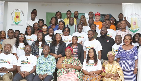 Officials and other stakeholders after the launch of the National Family Planning Celebration