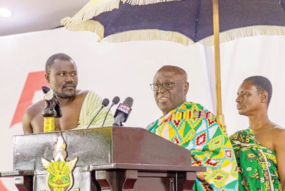 Akyamfuor Asafo-Boakye Agyemang-Bonsu (above), Chairman, Governing Council, KNUST, addressing participants during the 50th anniversary celebration of the School of Medical Sciences, KNUST. Pictures: EMMANUEL BAAH Akyamfuor Asafo-Boakye Agyemang-Bonsu (above), Chairman, Governing Council, KNUST, addressing participants during the 50th anniversary celebration of the School of Medical Sciences, KNUST. Pictures: EMMANUEL BAAH