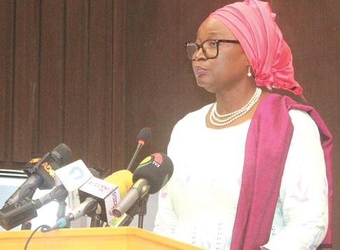 Janet Ramatoulie Sallah-Njie, ACHPR Commissioner in Ghana and Special Rapporteur on the Rights of Women in Africa, addressing the media in Accra Janet Ramatoulie Sallah-Njie, ACHPR Commissioner in Ghana and Special Rapporteur on the Rights of Women in Africa, addressing the media in Accra