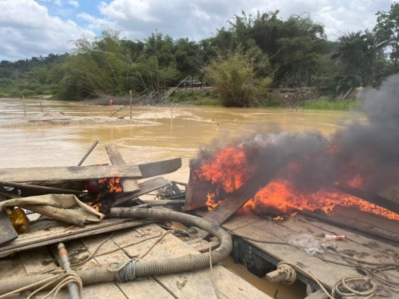Minister says NAIMOS task force has destroyed galamsey equipment along Ankobra River in Western Region raid
