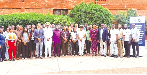 Participants and resources persons in the training programme on maritime security