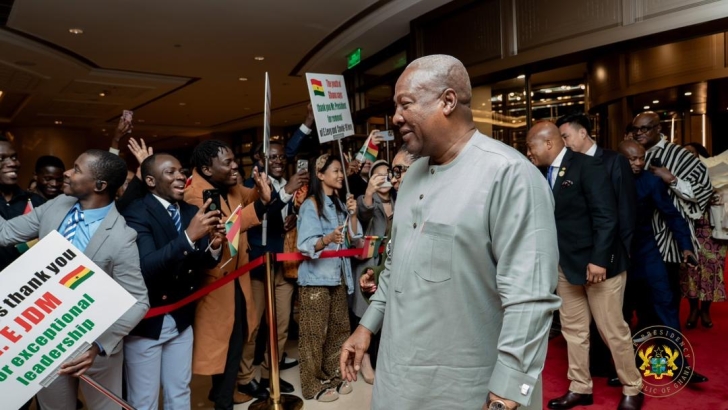 President Mahama in China for Global Leaders meeting on Women