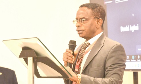 Johnson Akuamoah-Asiedu, Auditor-General, Ghana, addressing guests at the 3rd Meeting of the ECOWAS Organisation of Supreme Audit Institutions in Accra. Picture: SAMUEL TEI ADANO