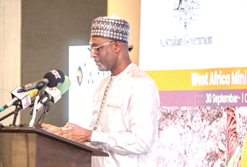 Muntaka Muhammad-Mubarak addressing participants in the Conference