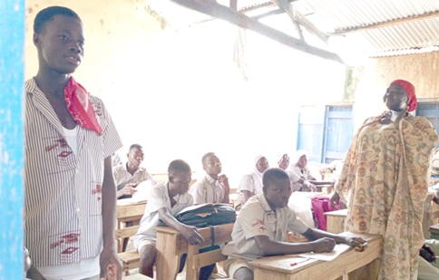 Pupils in one of the classrooms